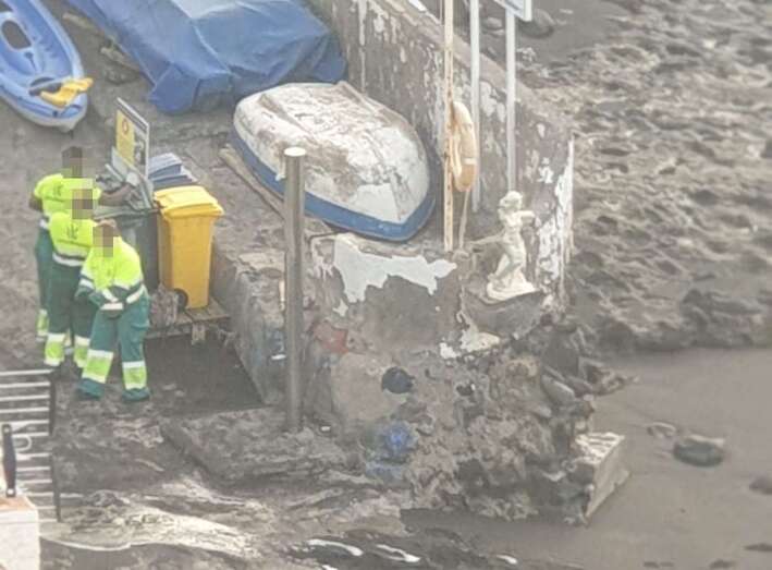 Imagen de los operarios en Tufia / TA